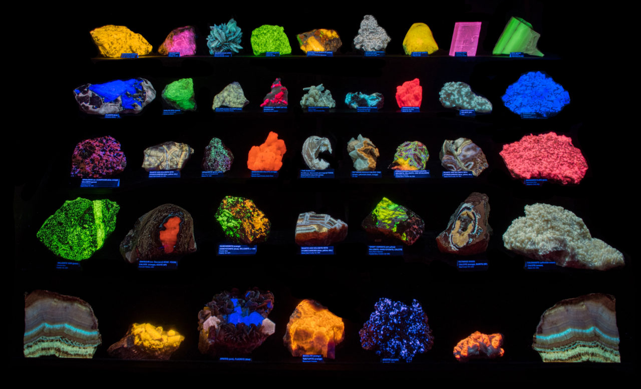 Fluorescent Display - The Fluorescent Mineral Society