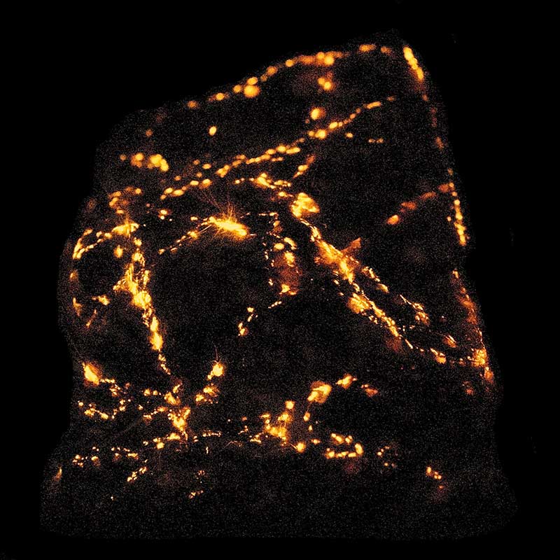 Example of Rock displaying Triboluminescence