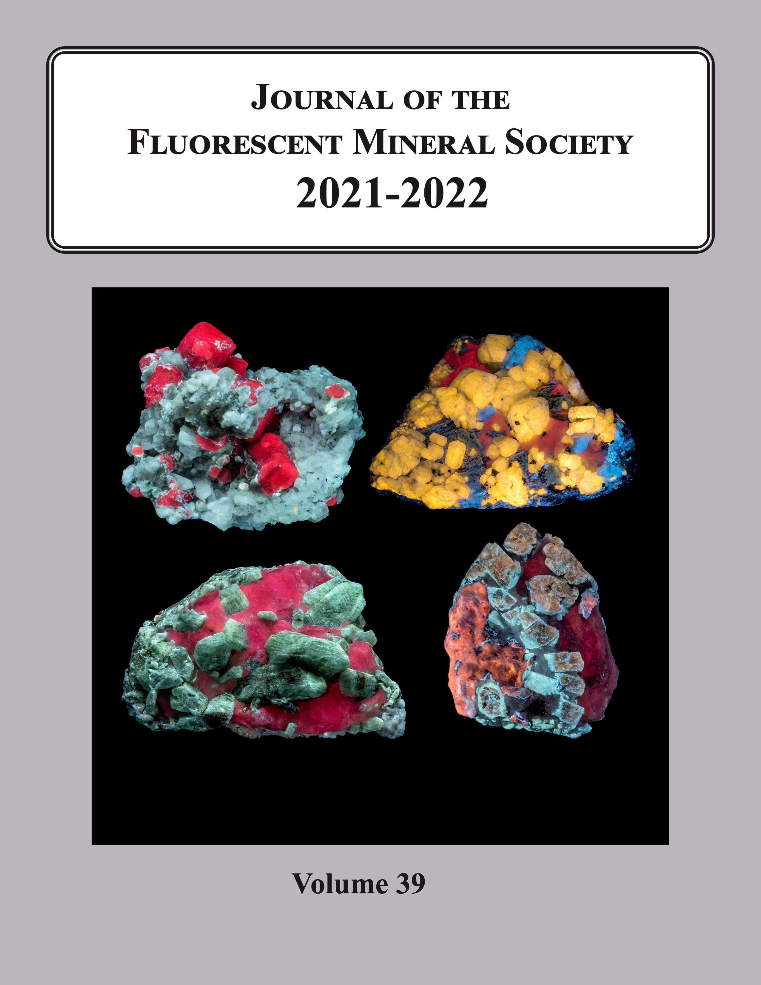 Journal of The Fluorescent Mineral Society cover page